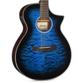 Ibanez AEWC16QATLH AEWC Acoustic-Electric Guitar Transparent Blue Sunburst High Gloss - MusicMarket