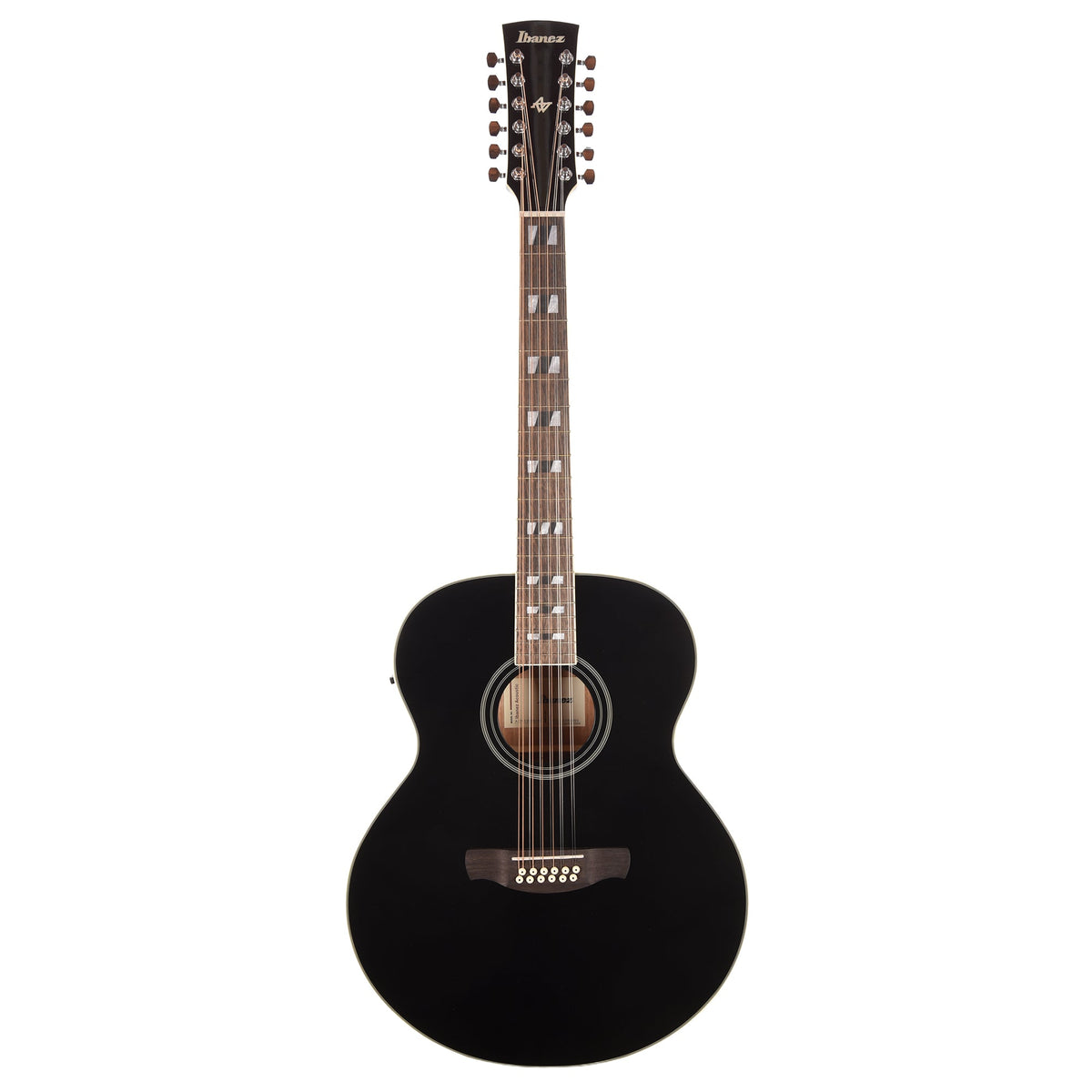 Ibanez AJ7012M1EBK Jumbo 12-String Acoustic-Electric Guitar Black High Gloss - View 4 | MusicMarket