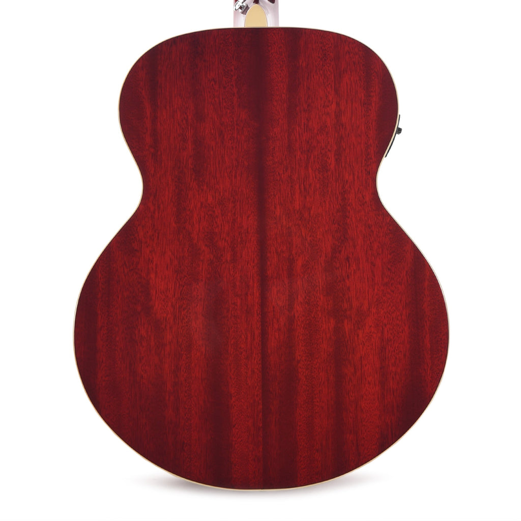 Ibanez AJ70M1EWR Jumbo Acoustic-Electric Guitar Wine Red High Gloss - View 3 | MusicMarket