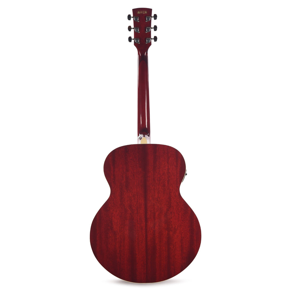 Ibanez AJ70M1EWR Jumbo Acoustic-Electric Guitar Wine Red High Gloss - View 5 | MusicMarket