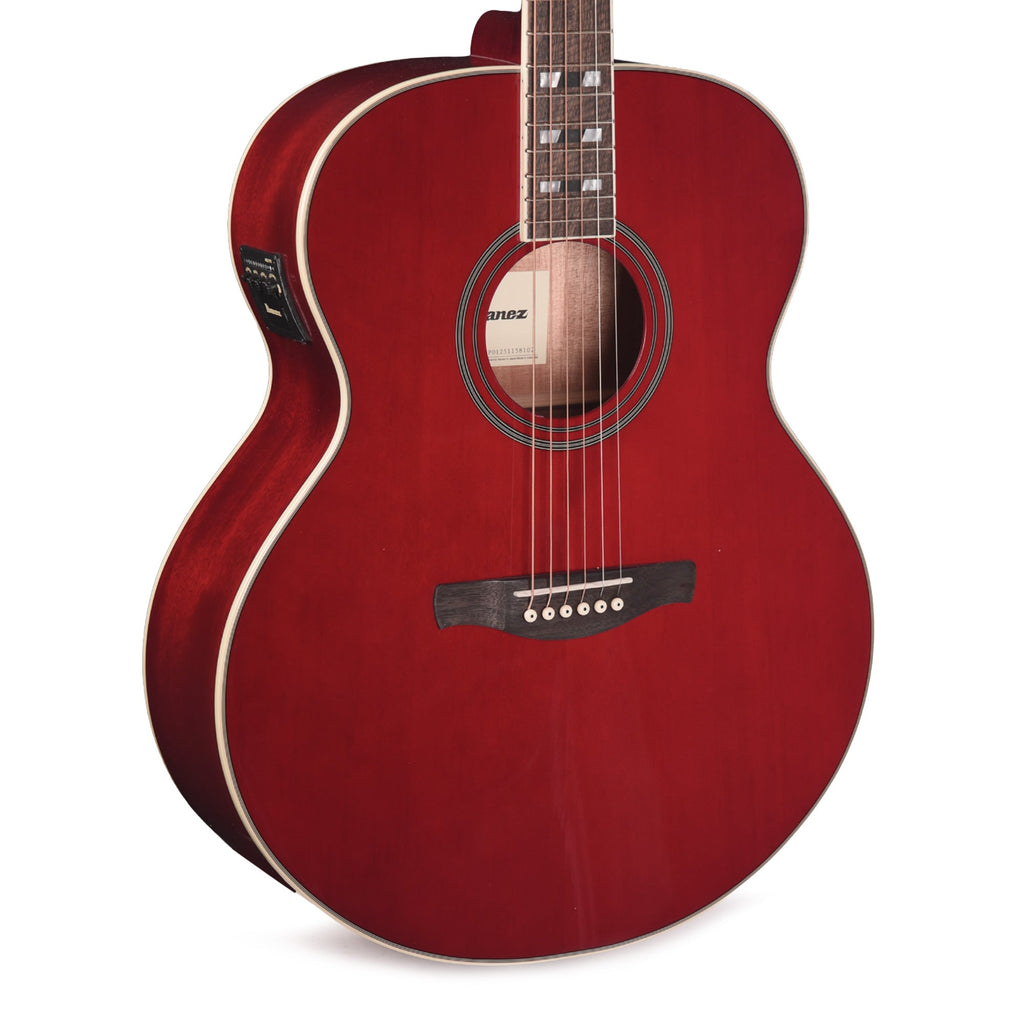 Ibanez AJ70M1EWR Jumbo Acoustic-Electric Guitar Wine Red High Gloss - MusicMarket