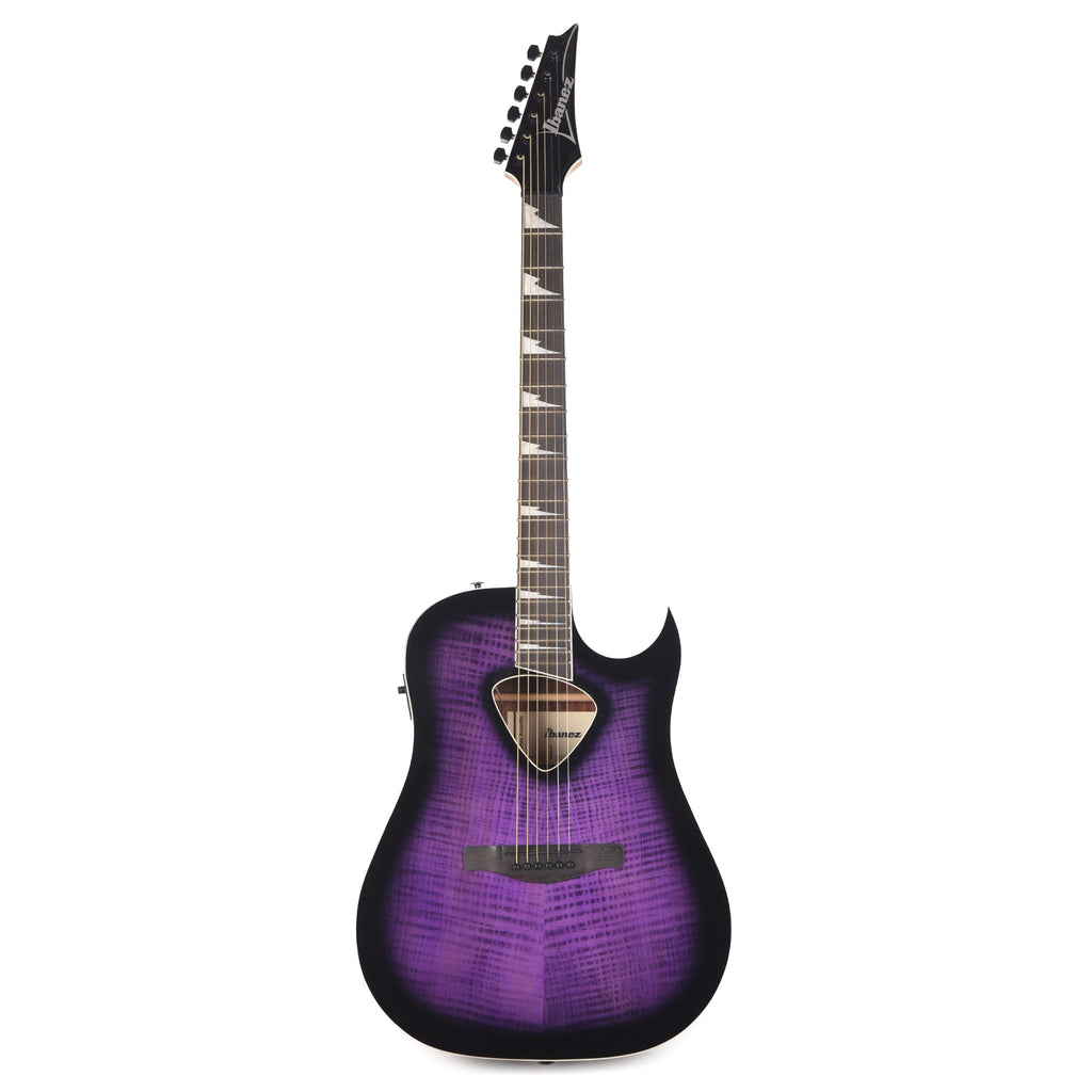 Ibanez ALT50FATVT Altstar Acoustic-Electric Guitar Transparent Violet Sunburst High Gloss - View 4 | MusicMarket
