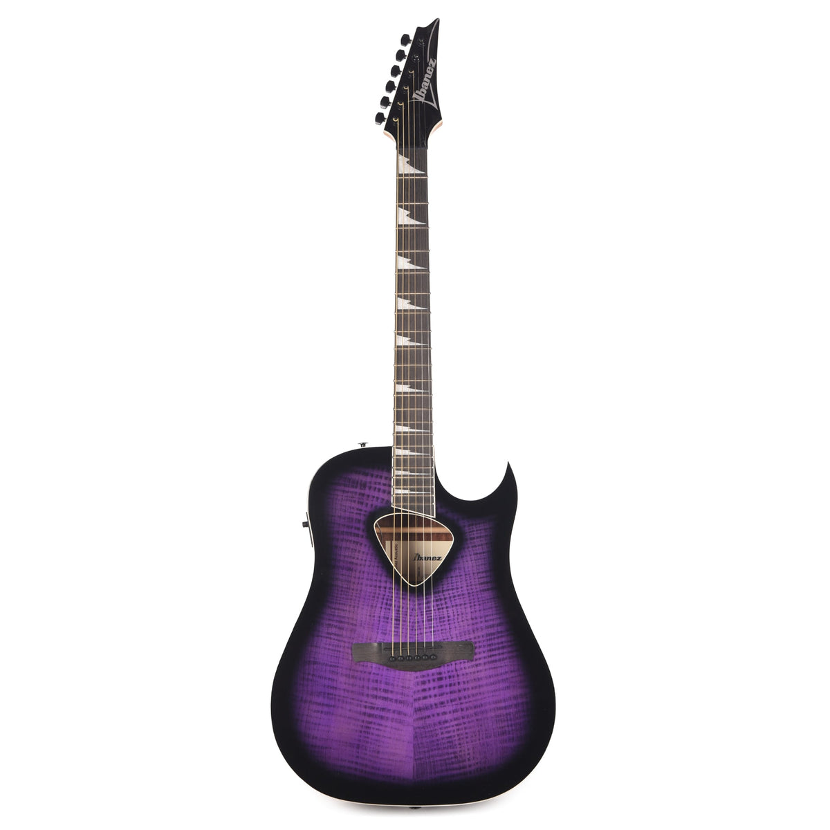 Ibanez ALT50FATVT Altstar Acoustic-Electric Guitar Transparent Violet Sunburst High Gloss - View 4 | MusicMarket