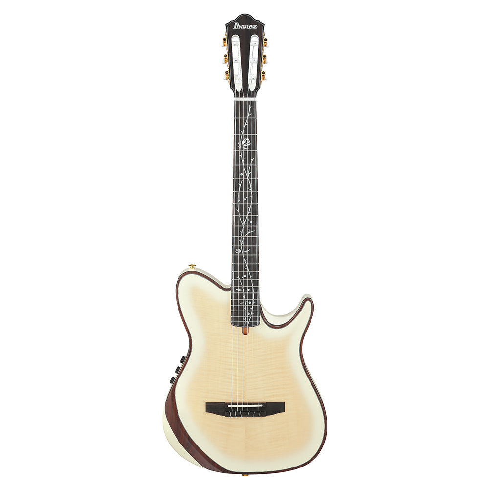 Ibanez TOD100FMNTMM Tim Henson Signature FRH Chambered Acoustic-Electric Guitar Toasted Marshmallow Matte - View 2