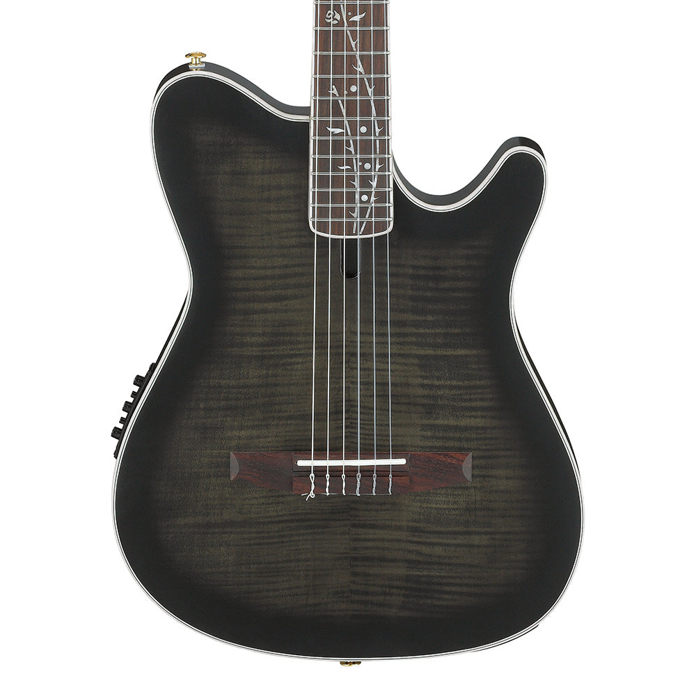 Ibanez TOD20FMNBFL Tim Henson Signature FRH Acoustic-Electric Guitar Black Burst Fade Low Gloss - MusicMarket