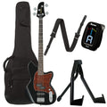Ibanez TMB100 Talman Bass Black Bundle w/ Ibanez Gig Bag, Stand, Tuner and Strap - MusicMarket