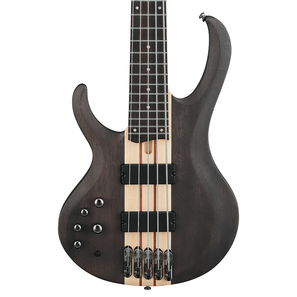 Ibanez BTB605LTGF BTB Standard 5-String Electric Bass Transparent Gray Flat Lefty - MusicMarket