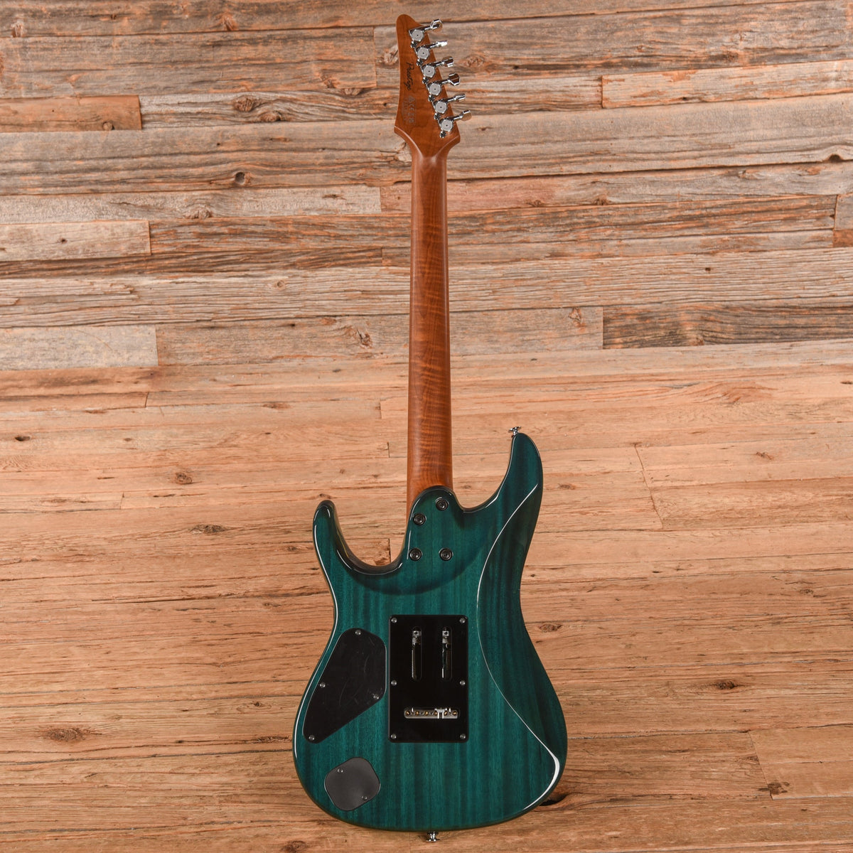 Ibanez MM1 Martin Miller Signature Transparent Aqua Blue 2023 - View 5 | MusicMarket