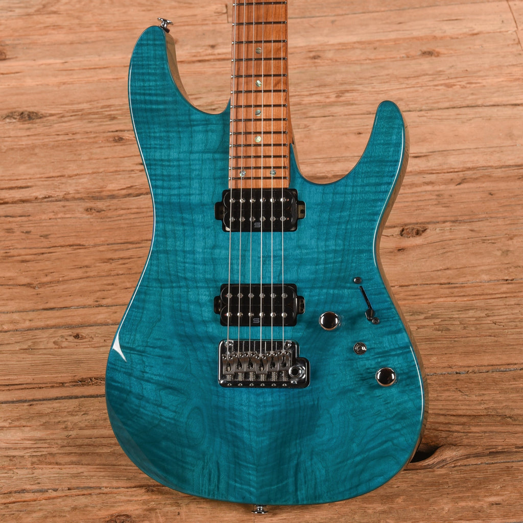 Ibanez MM1 Martin Miller Signature Transparent Aqua Blue 2023 - View 2 | MusicMarket