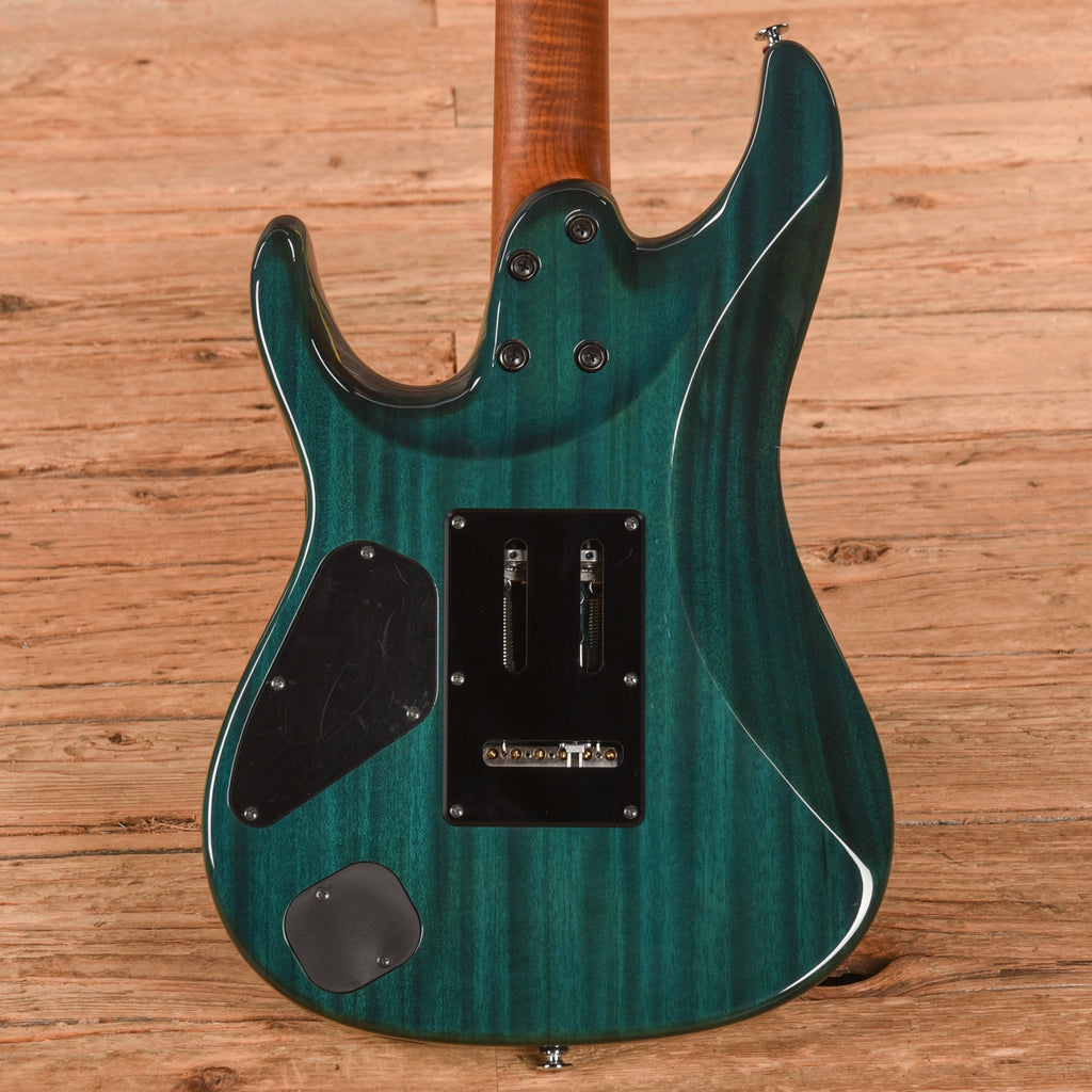 Ibanez MM1 Martin Miller Signature Transparent Aqua Blue 2023 - View 3 | MusicMarket
