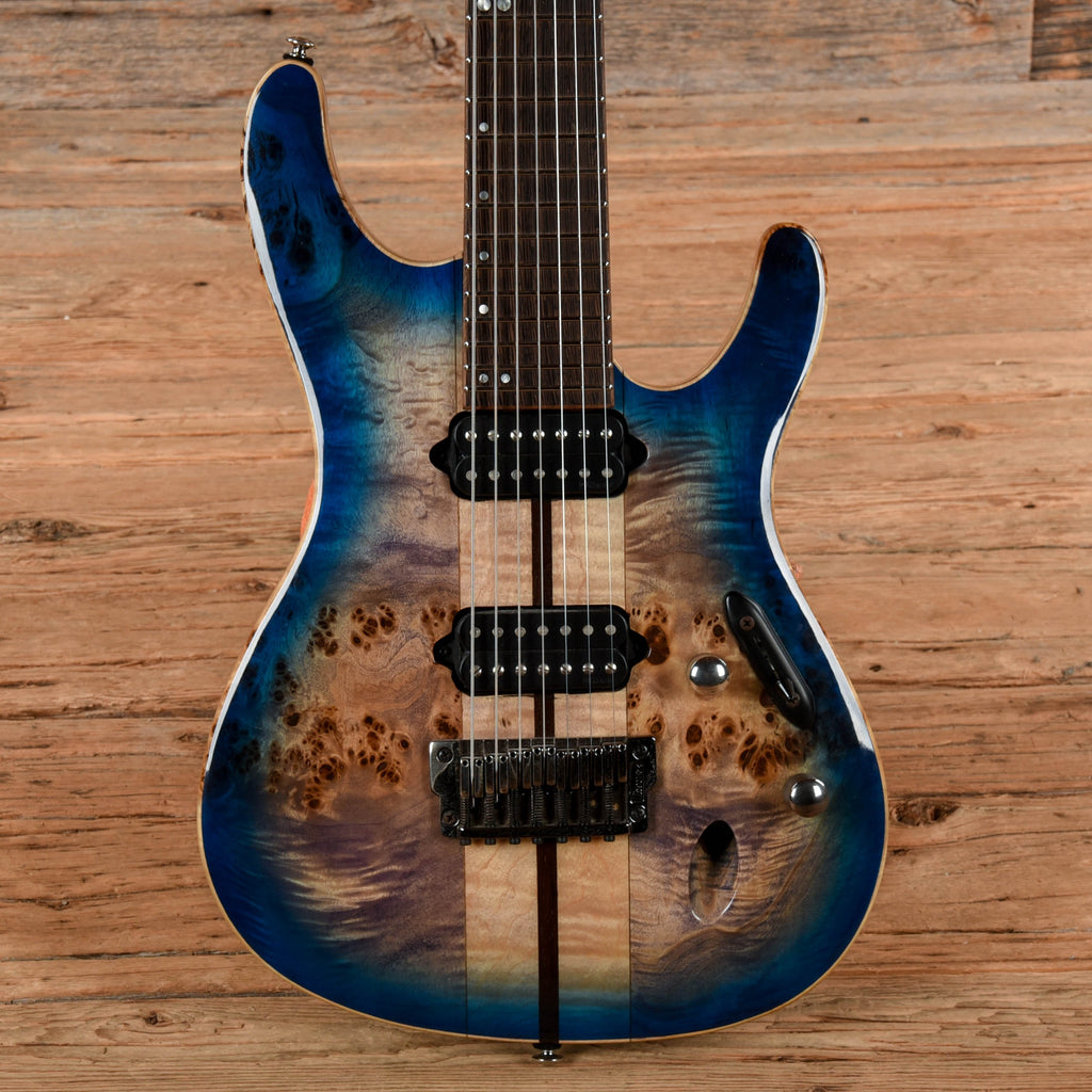 Ibanez S1027PBF Cerulean Blue Burst - MusicMarket