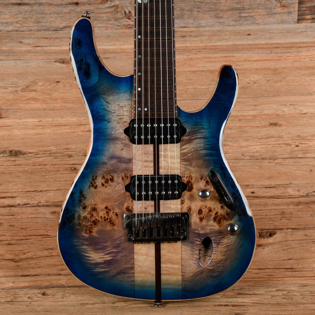 Ibanez S1027PBF Cerulean Blue Burst - MusicMarket