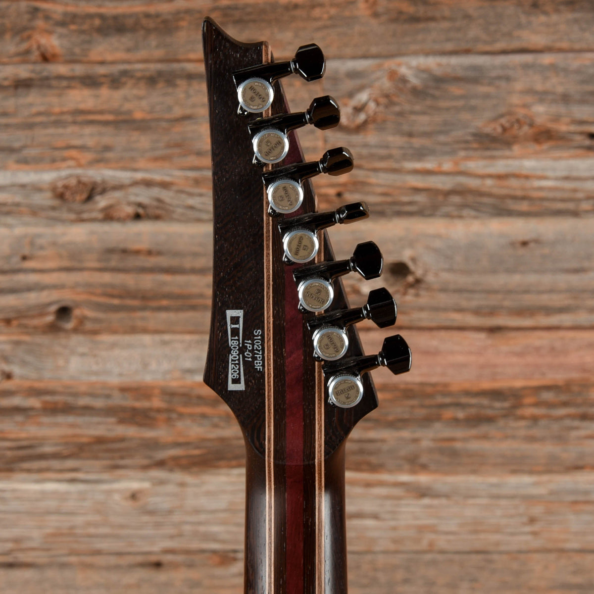 Ibanez S1027PBF Cerulean Blue Burst - View 7 | MusicMarket