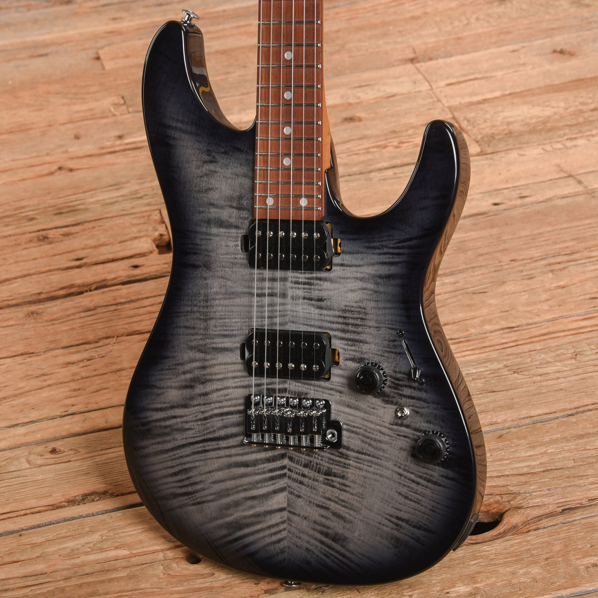 Ibanez AZ24S1F Standard Transparent Black Sunburst 2024 - View 2 | MusicMarket