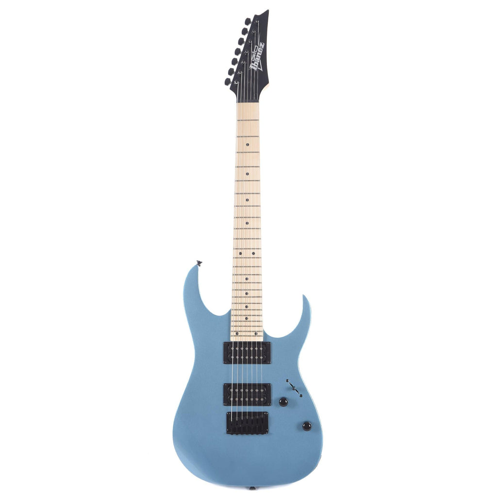 Ibanez GRG7221M 7-String Metallic Light Blue Bundle w/ Ibanez Gig Bag, Stand, Tuner and Strap - View 5 | MusicMarket