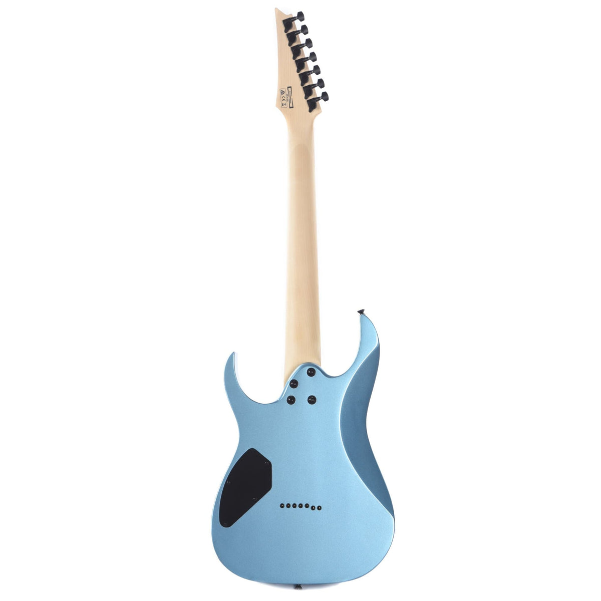 Ibanez GRG7221M 7-String Metallic Light Blue Bundle w/ Ibanez Gig Bag, Stand, Tuner and Strap - View 6 | MusicMarket