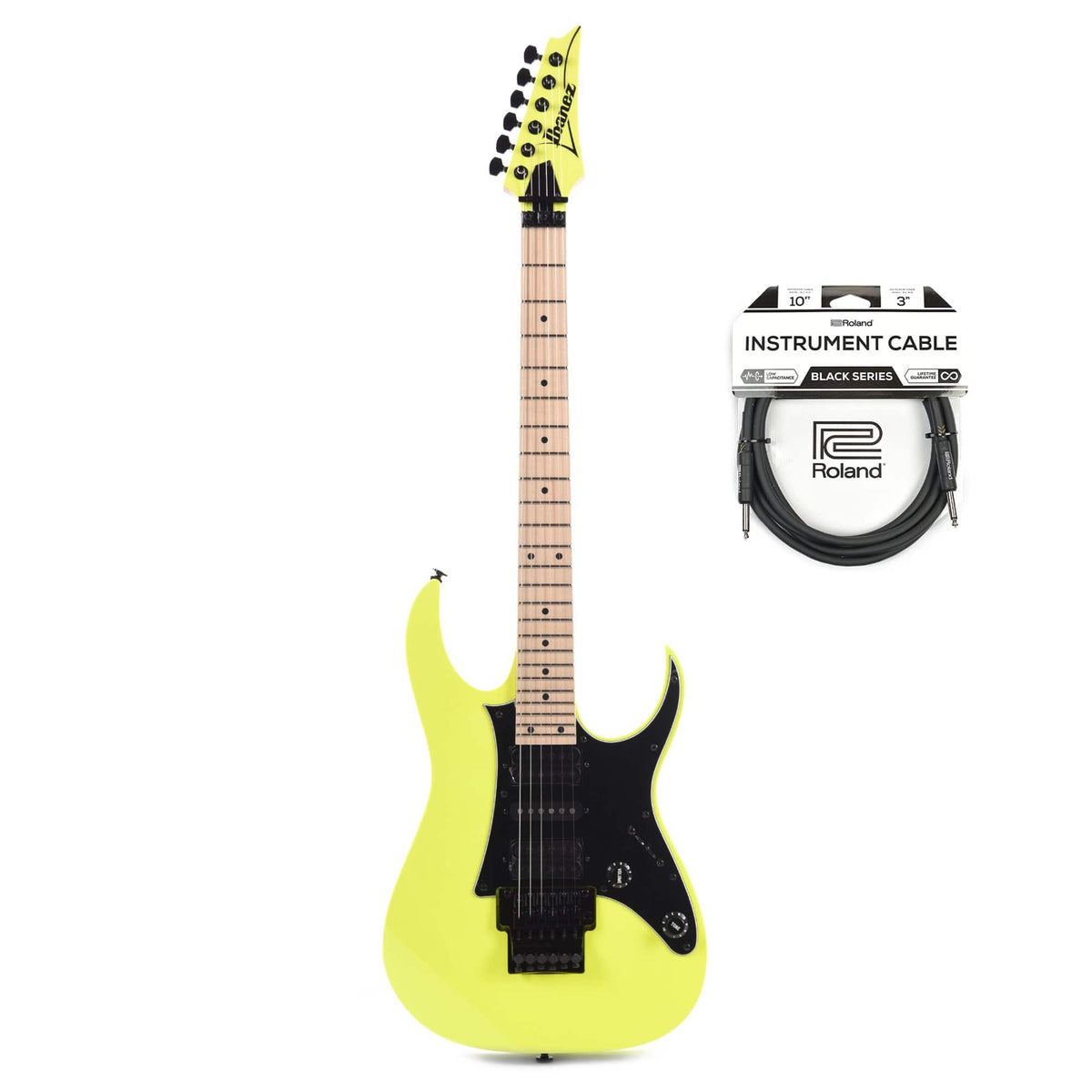 Ibanez RG550 RG Genesis Collection Desert Yellow Cable Bundle - MusicMarket