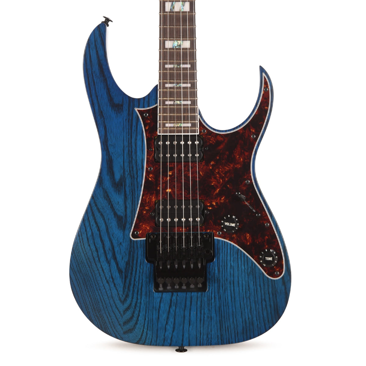 Ibanez RG653DXTDF RG Prestige Electric Guitar Transparent Deep Blue Flat - View 2 | MusicMarket