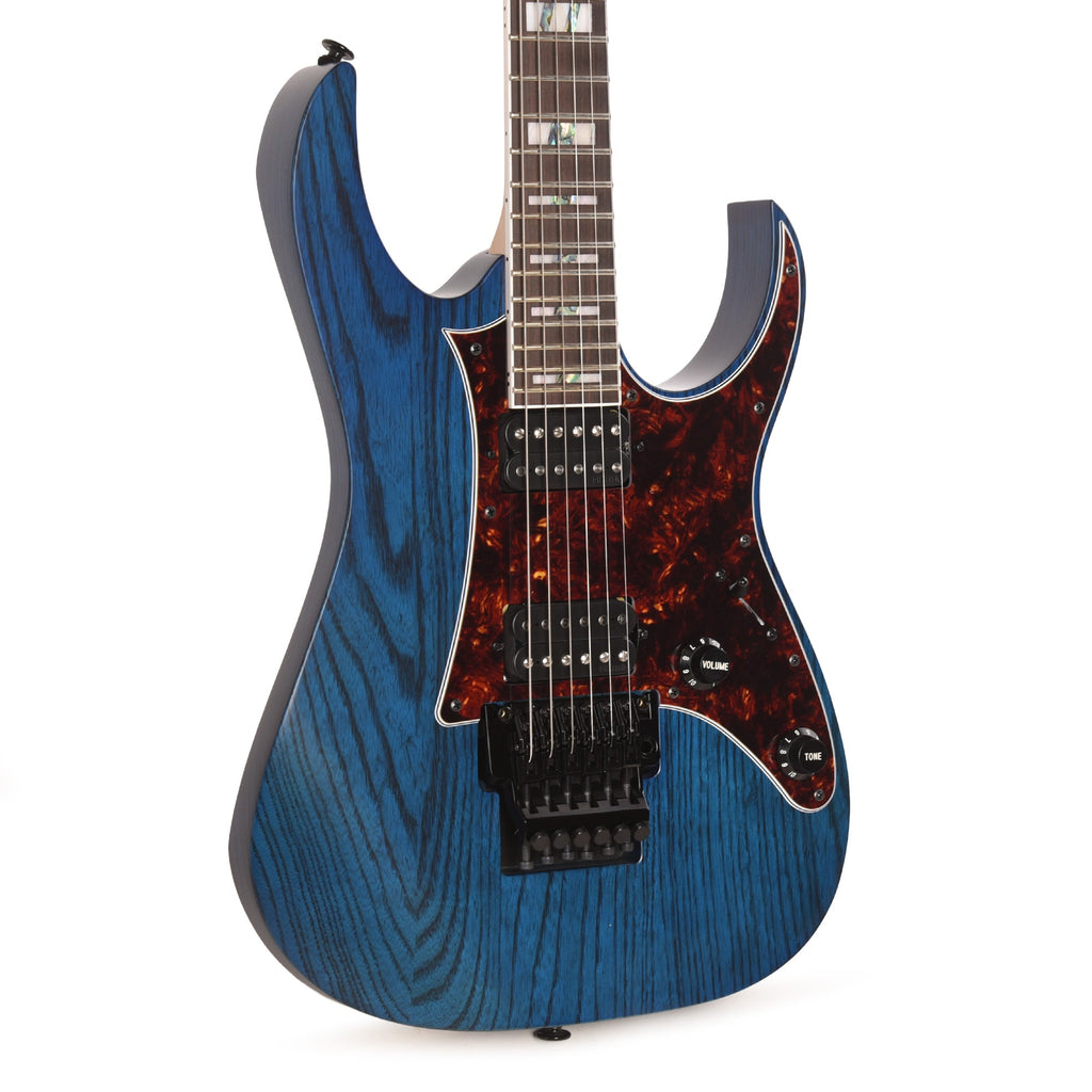 Ibanez RG653DXTDF RG Prestige Electric Guitar Transparent Deep Blue Flat - MusicMarket