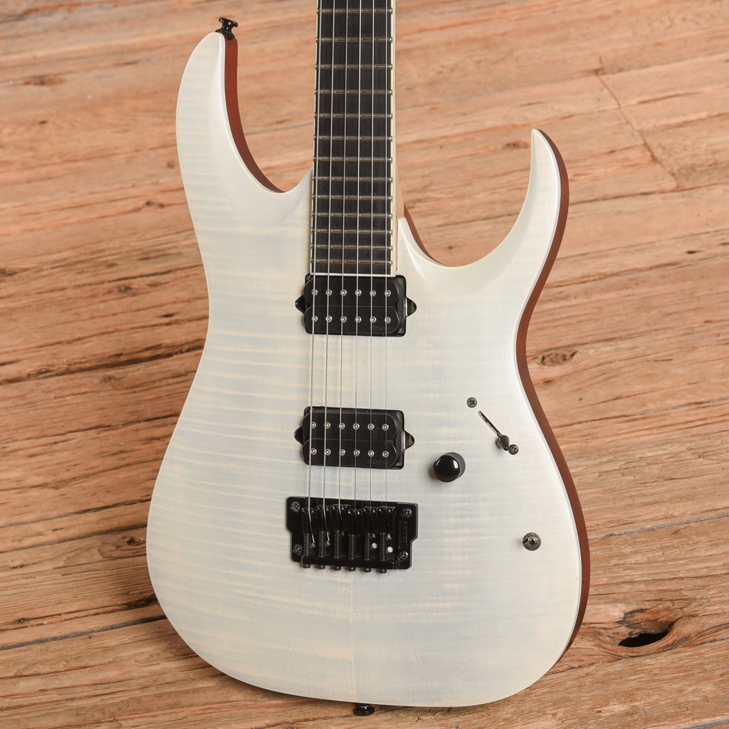 Ibanez RGAIX6FM-WFF Iron Label White Frost Flat 2019 - View 2 | MusicMarket