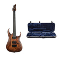 Ibanez RGAIX6U Iron Label Antique Brown Stained w/Ibanez Molded Hardshell Case - MusicMarket