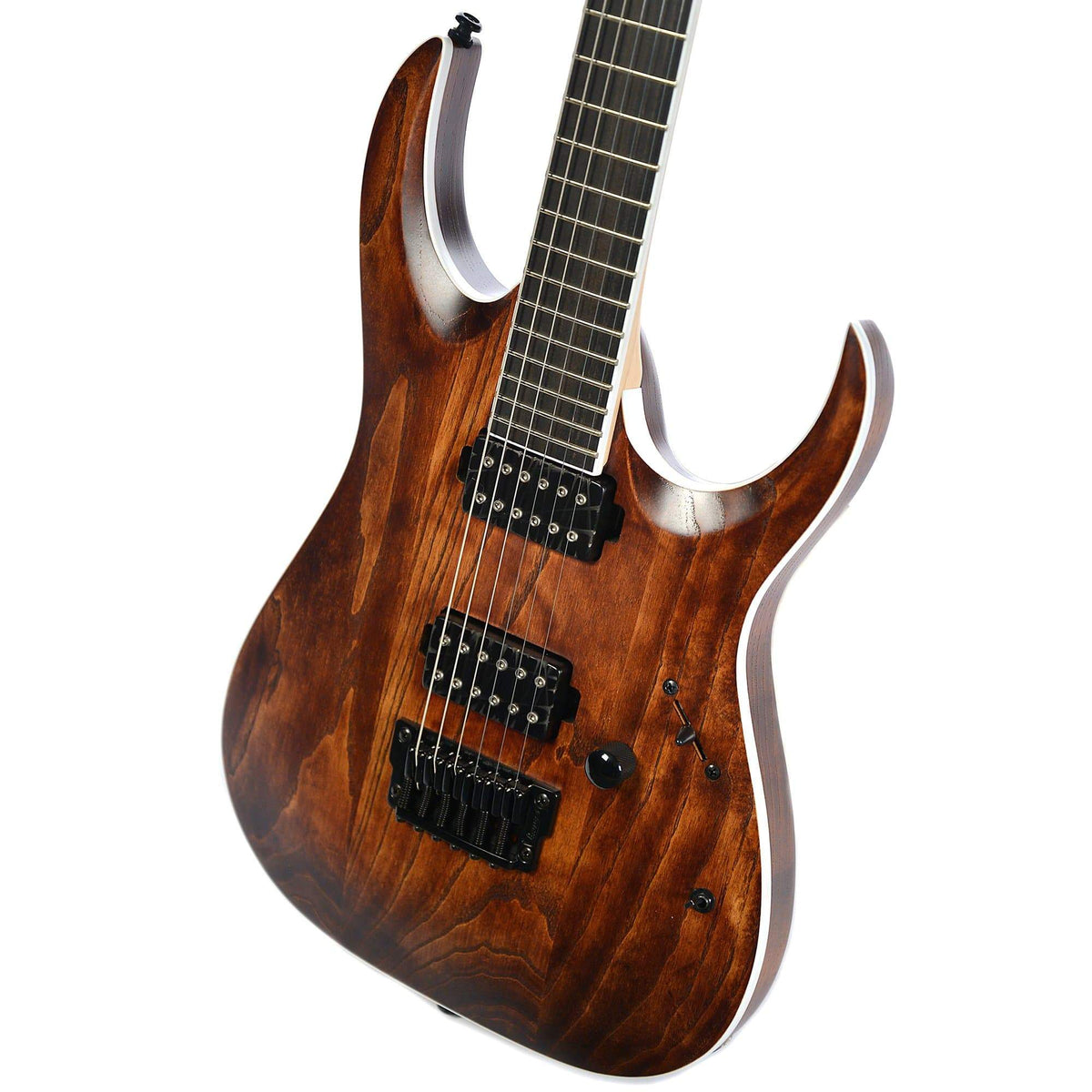 Ibanez RGAIX6U Iron Label Antique Brown Stained w/Ibanez Molded Hardshell Case - View 3 | MusicMarket