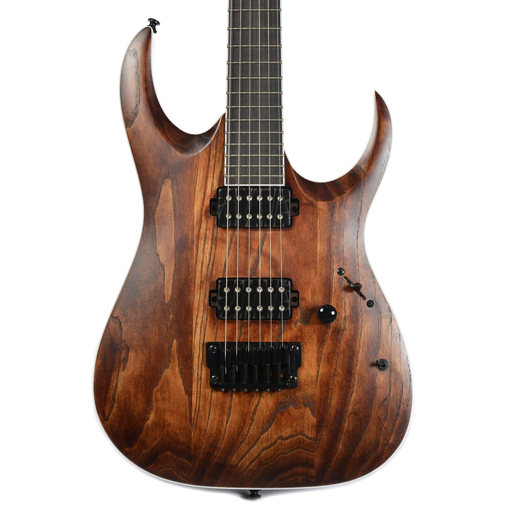 Ibanez RGAIX6U Iron Label Antique Brown Stained w/Ibanez Molded Hardshell Case - View 2 | MusicMarket
