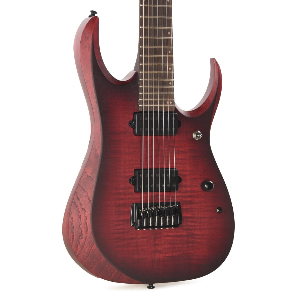 Ibanez RGD721FAWUF RGD 7-String Electric Guitar Stained Wine Red Bust Flat - MusicMarket