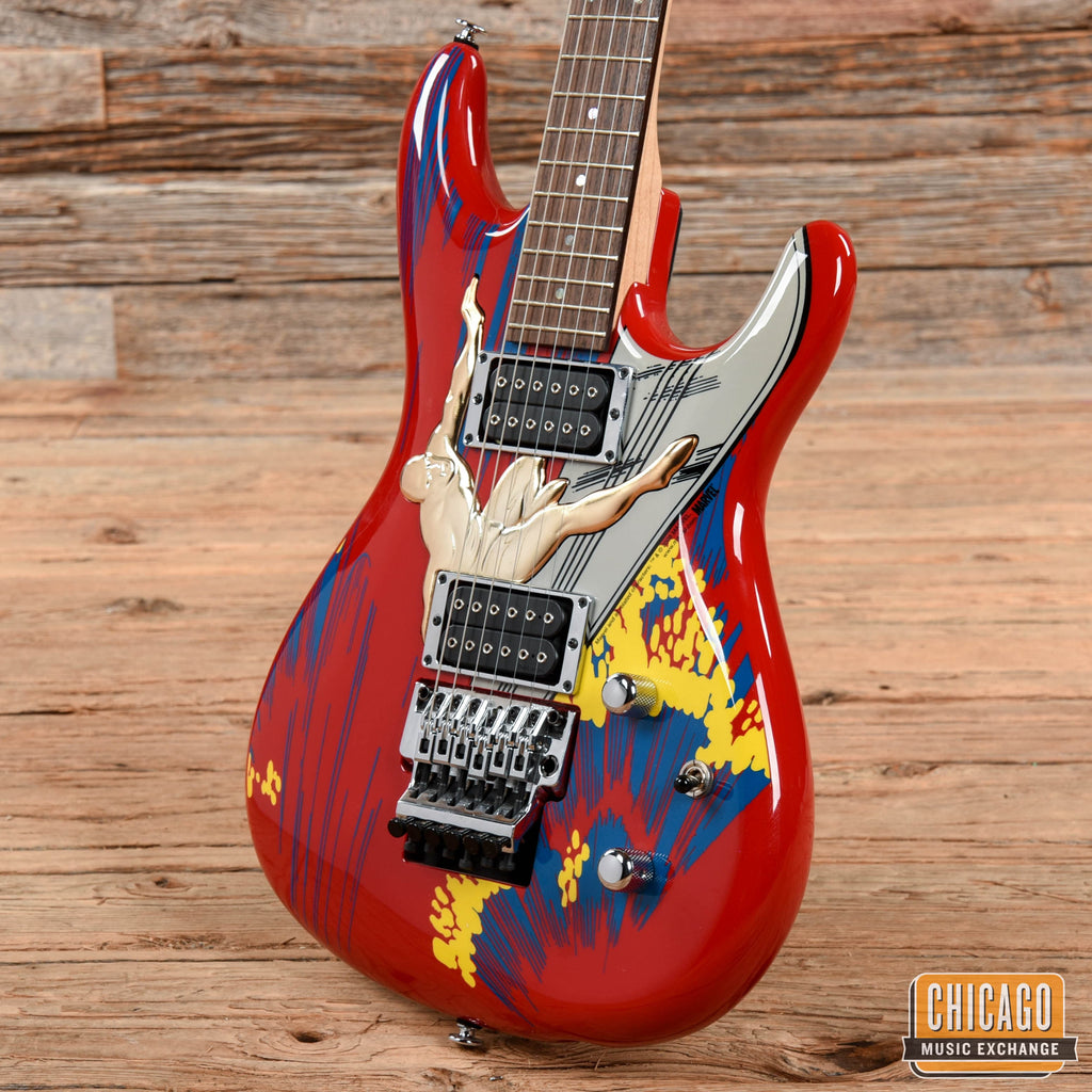 Ibanez JS20S Joe Satriani 20th Anniversary "Silver Surfer" Electric Guitar Red/Blue Red - View 4 | MusicMarket