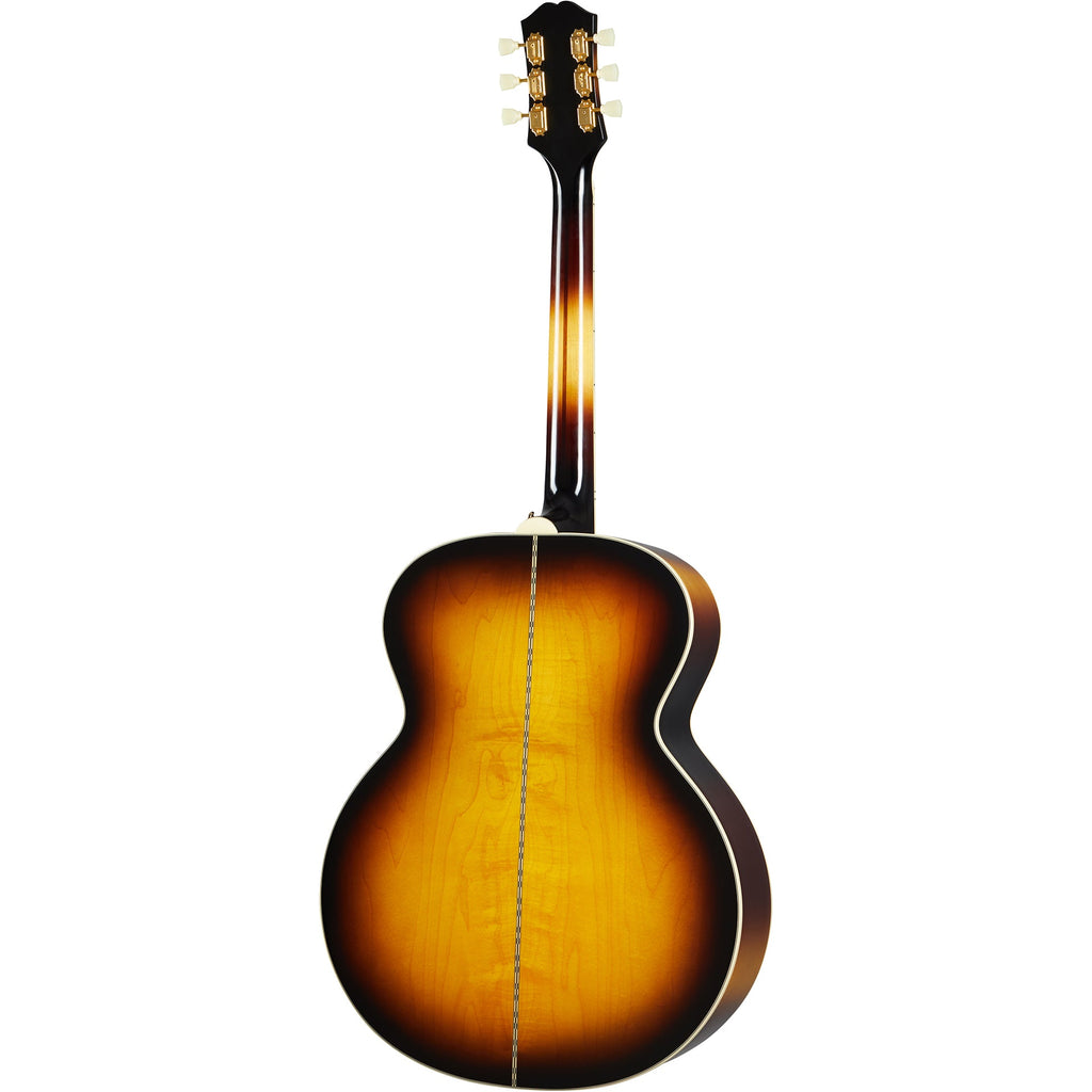 Epiphone Inspired By Gibson J-200 Acoustic Guitar, Aged Vintage Sunburst Gloss - View 3 | MusicMarket