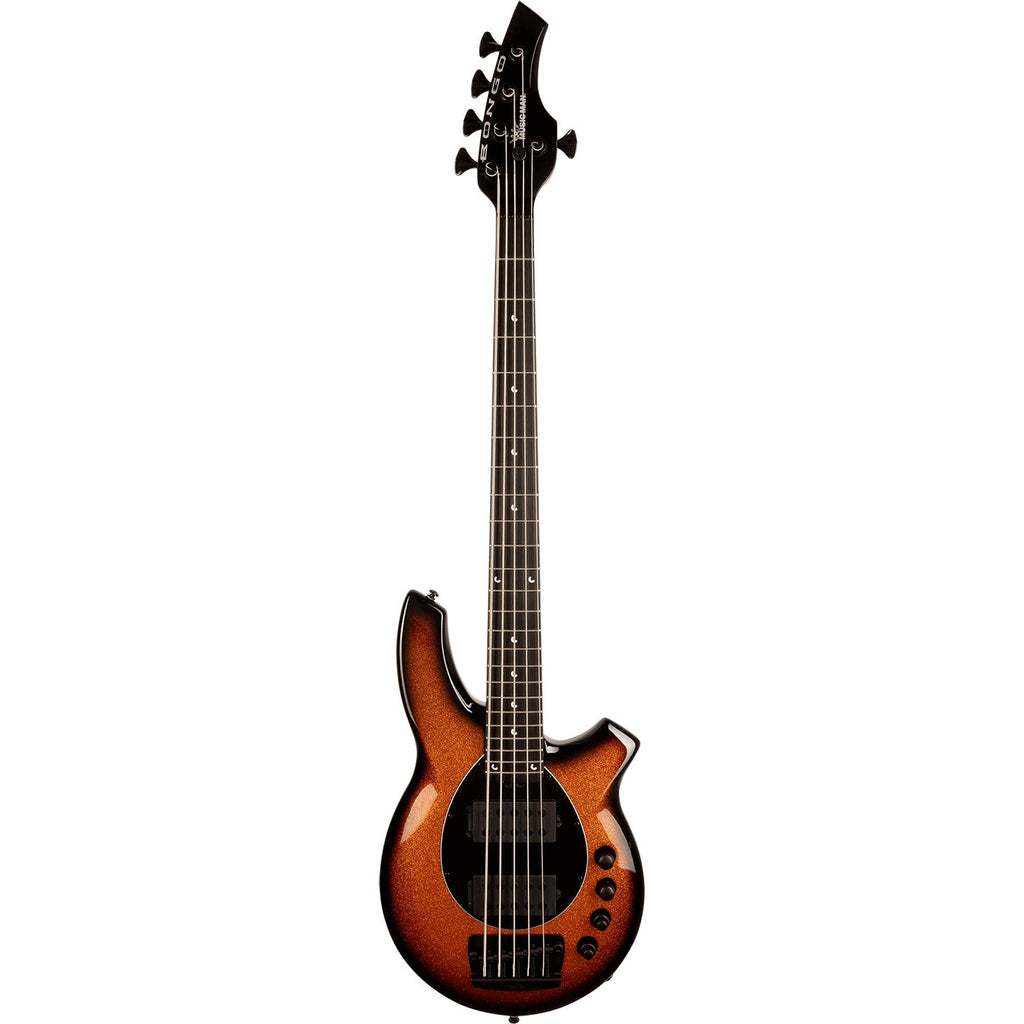 Ernie Ball Music Man Bongo 5 String Bass Guitar - Harvest Orange - View 2 | MusicMarket