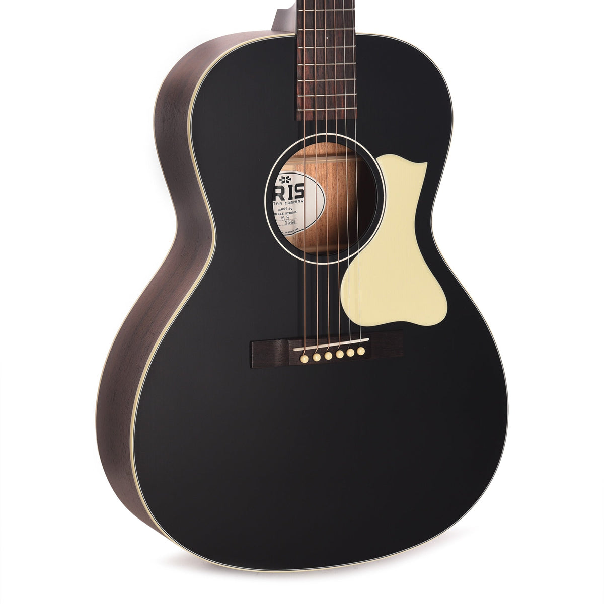 Iris MS-00 Sitka/Mahogany Black Top w/Ivoroid Pickguard - MusicMarket