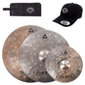 Istanbul Agop 13/20/22" Xist Dry Dark Cymbal Set w/CDE Logo Hat & Stick Bag - MusicMarket