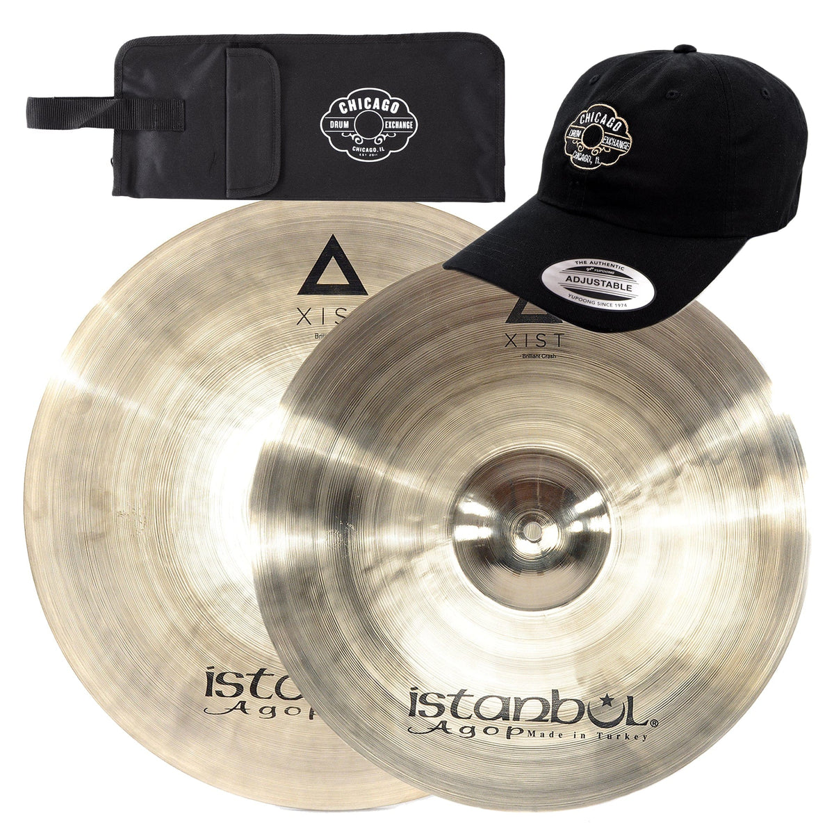Istanbul Agop 19/20" Xist Crash Cymbal Set Brilliant w/CDE Logo Hat & Stick Bag - MusicMarket