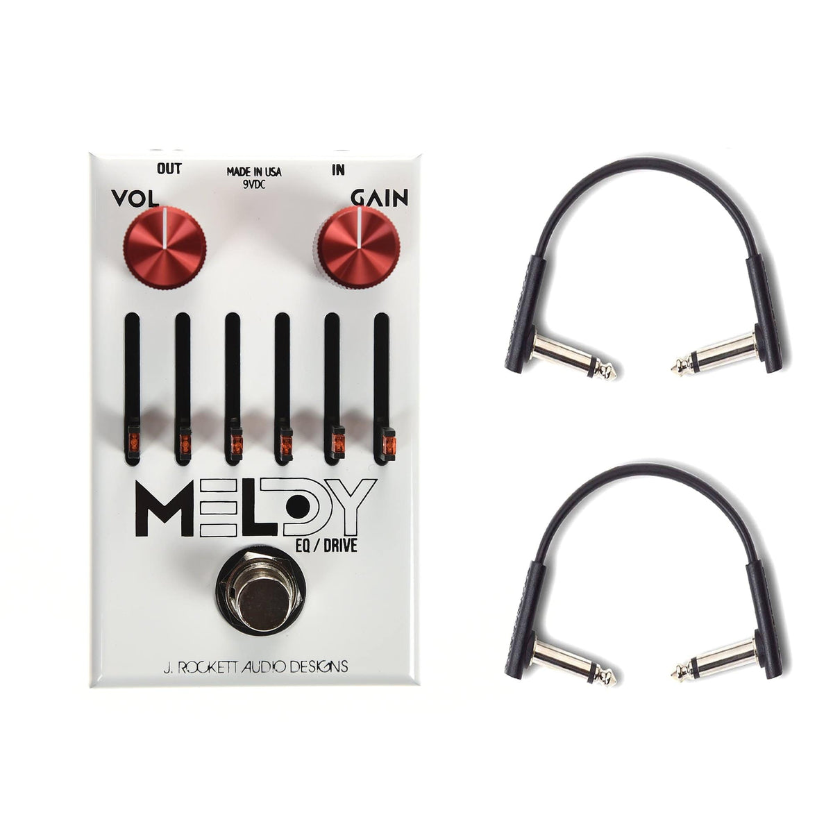 J.Rockett Melody EQ/OD w/RockBoard Flat Patch Cables Bundle - MusicMarket
