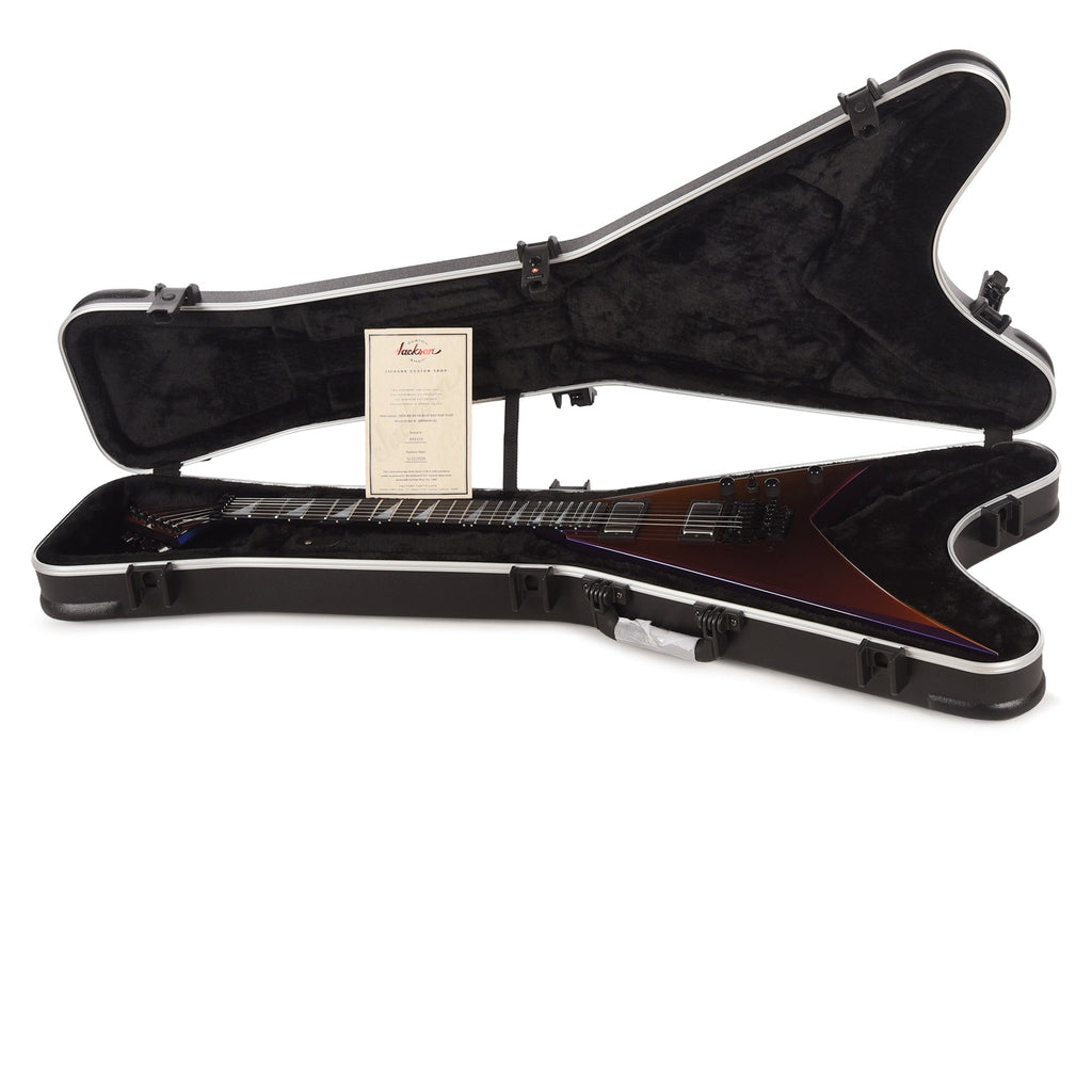 Jackson Custom Shop USA Special Edition Rhoads Blue Red Flip Flop - View 9 | MusicMarket