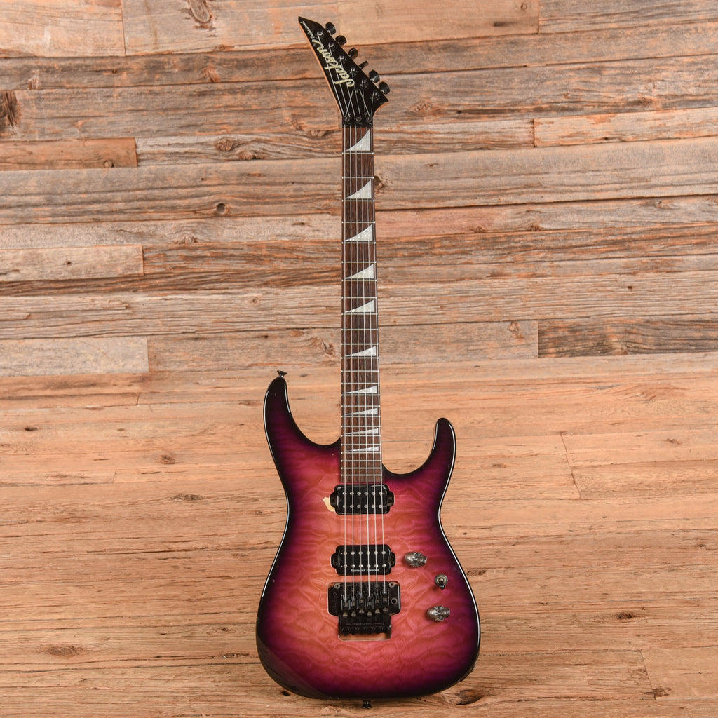 Jackson Dinky Reverse DR3 Purple Burst 1997 - View 4 | MusicMarket