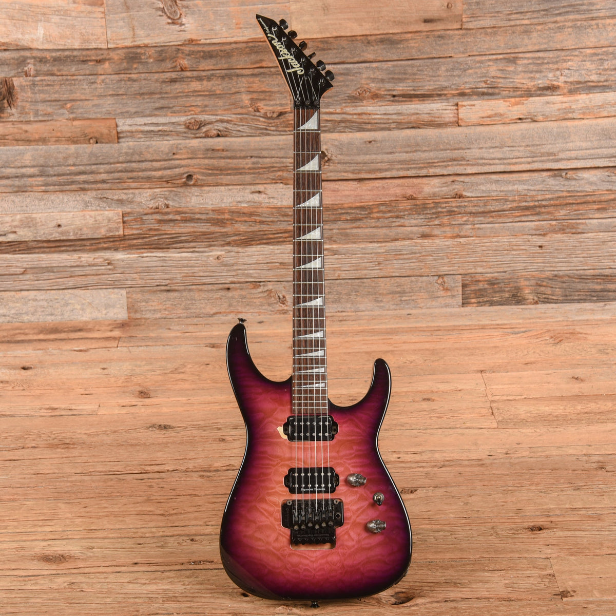 Jackson Dinky Reverse DR3 Purple Burst 1997 - View 4 | MusicMarket