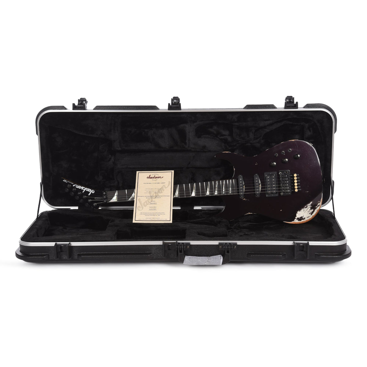 Jackson Custom Shop 1982 Dinky Nitro Relic Club Amethyst Metallic - View 9 | MusicMarket