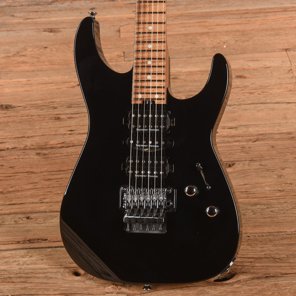 Jackson Custom Shop Dinky HSH FR Black - View 2 | MusicMarket