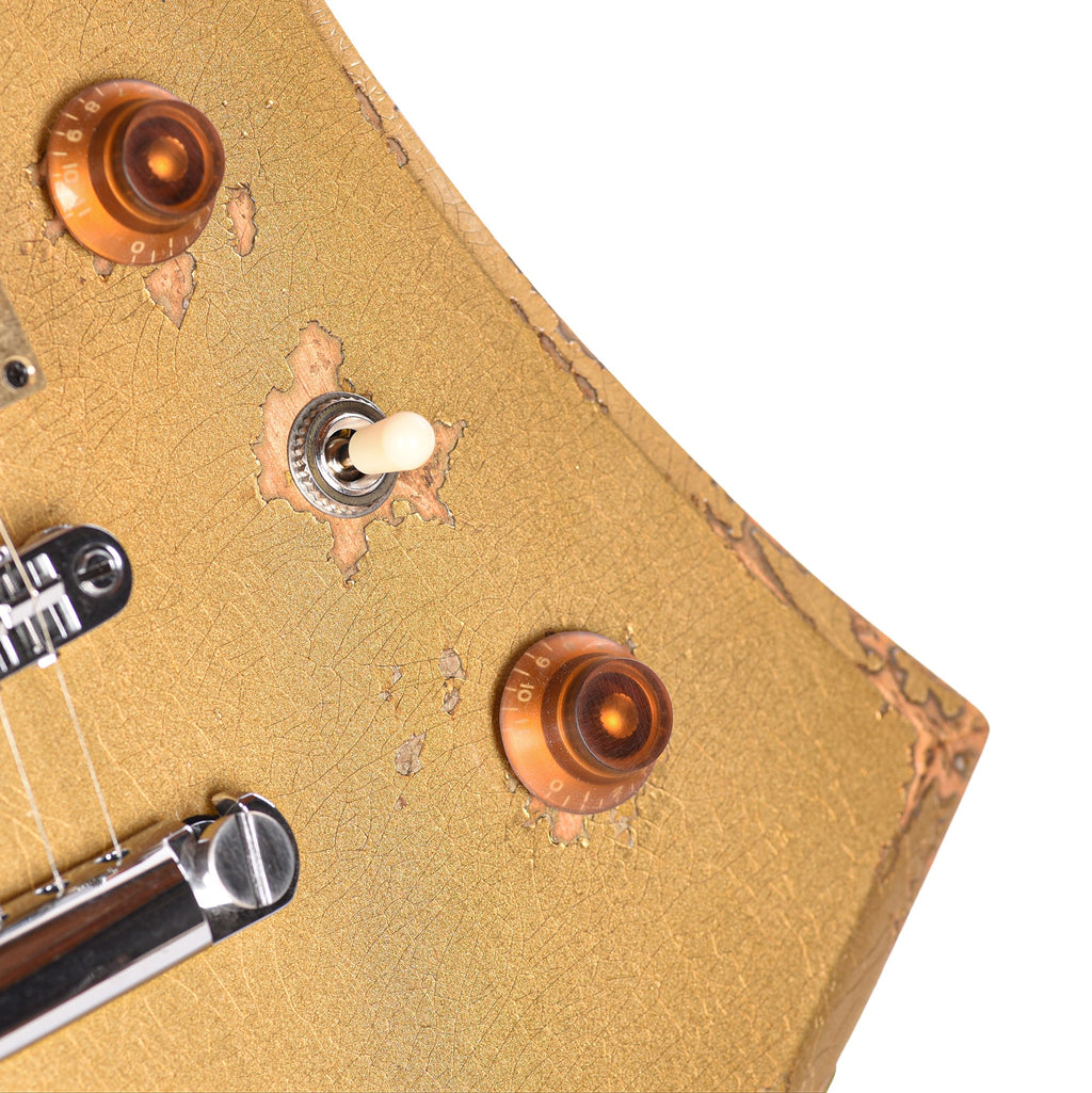 Jackson Custom Shop USA Special Edition Kelly Nitro-Relic Tour Gold Top - View 11 | MusicMarket