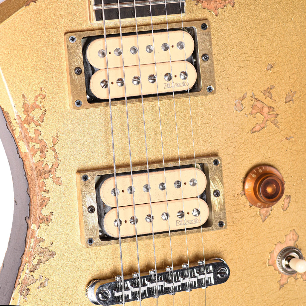 Jackson Custom Shop USA Special Edition Kelly Nitro-Relic Tour Gold Top - View 12 | MusicMarket