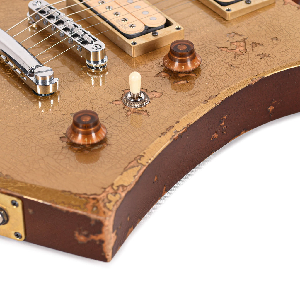 Jackson Custom Shop USA Special Edition Kelly Nitro-Relic Tour Gold Top - View 16 | MusicMarket