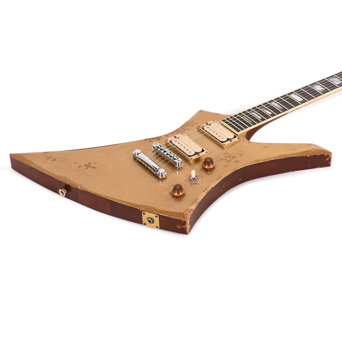 Jackson Custom Shop USA Special Edition Kelly Nitro-Relic Tour Gold Top - View 17 | MusicMarket