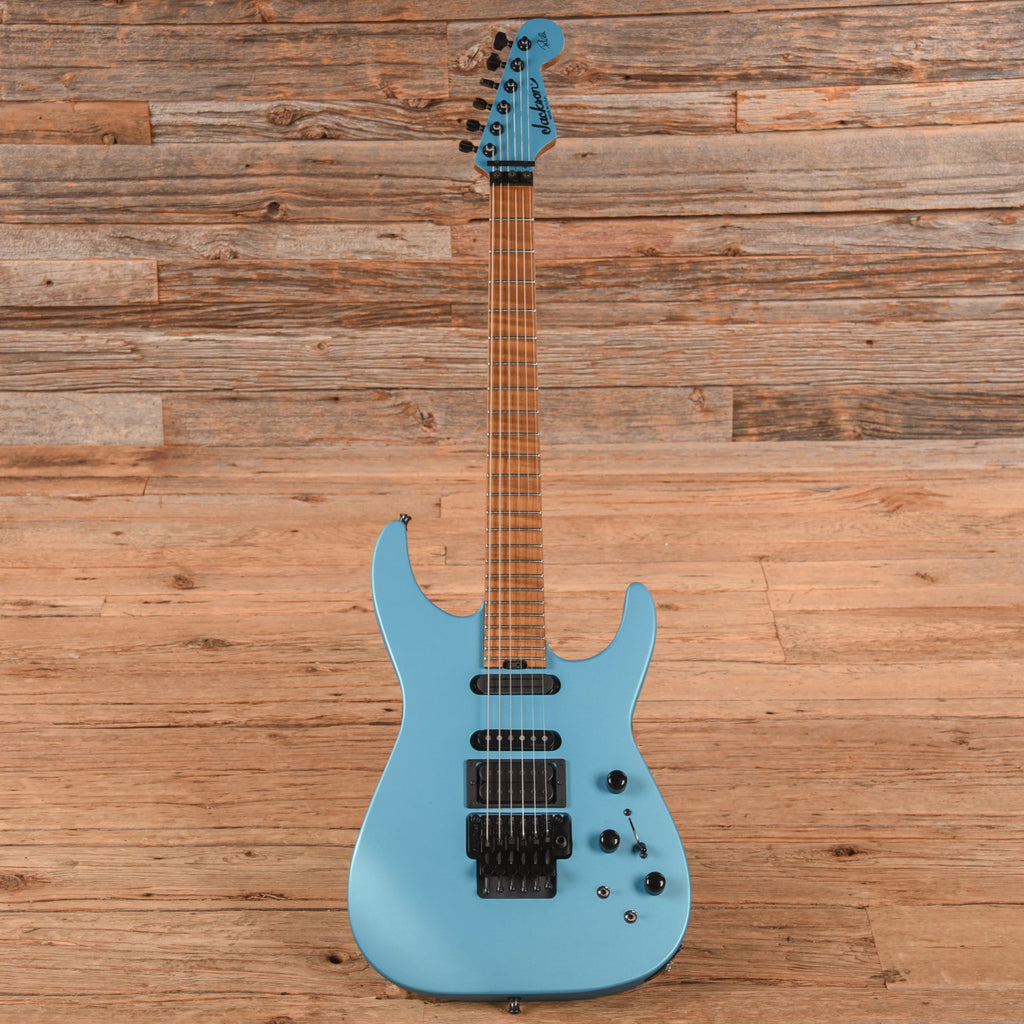 Jackson JCS PC1 Phil Collen Signature Matte Blue Frost 2018 - View 4 | MusicMarket