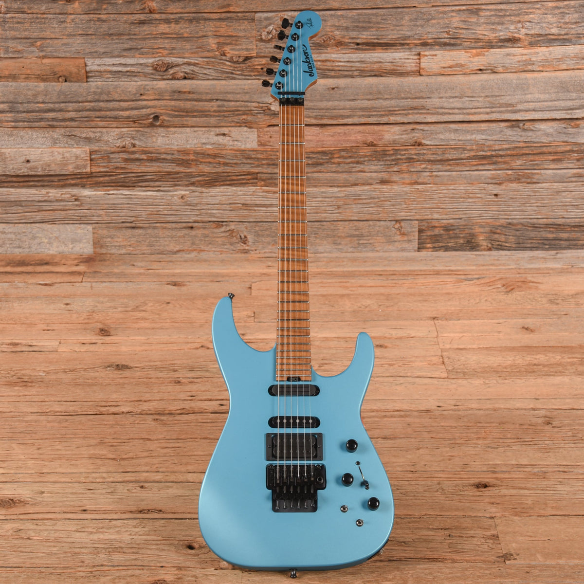 Jackson JCS PC1 Phil Collen Signature Matte Blue Frost 2018 - View 4 | MusicMarket
