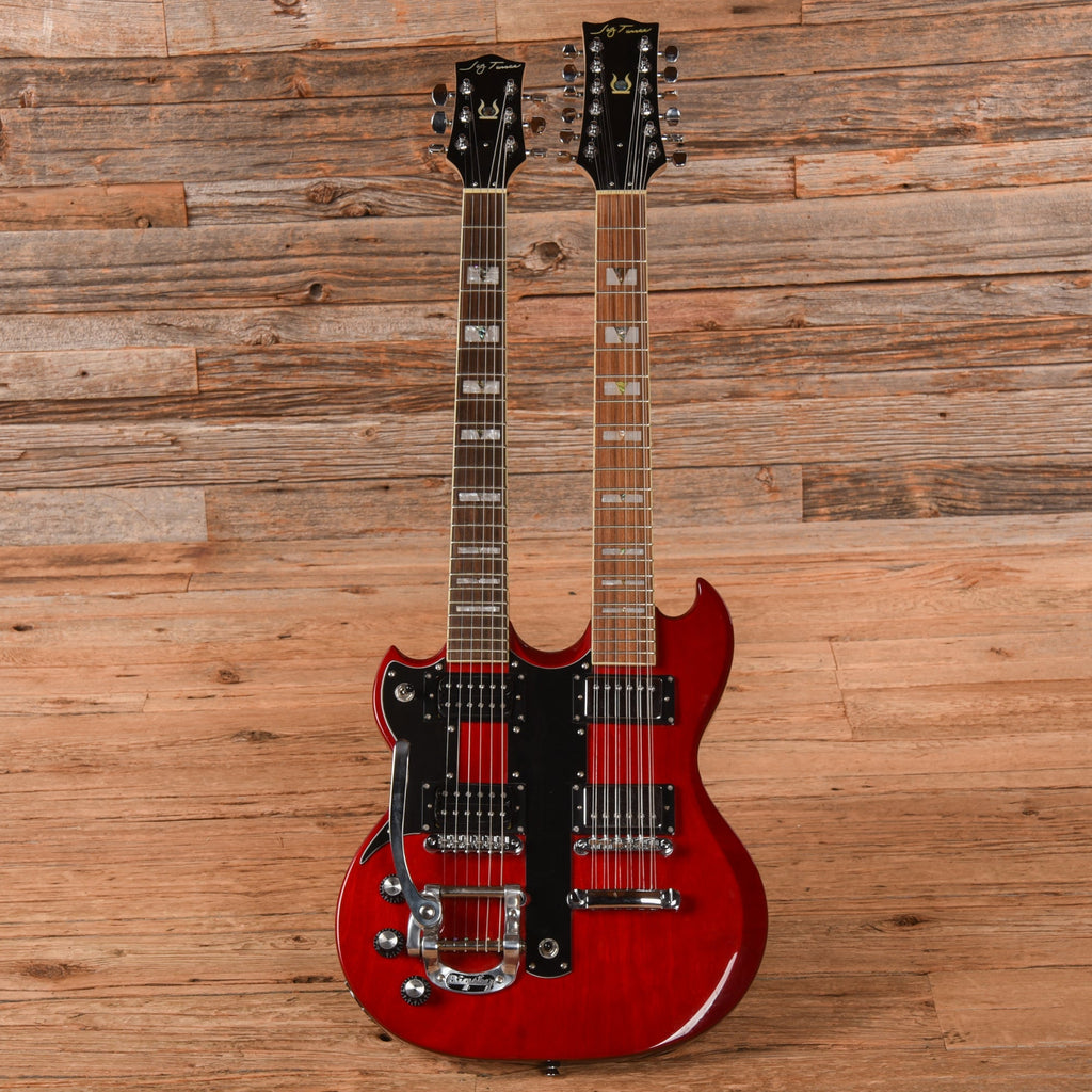 Jay Turser Doubleneck Red LEFTY - View 4 | MusicMarket