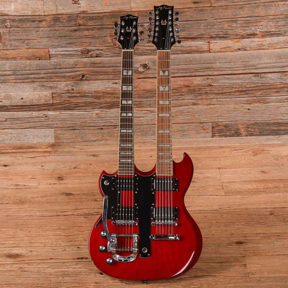 Jay Turser Doubleneck Red LEFTY - View 4 | MusicMarket