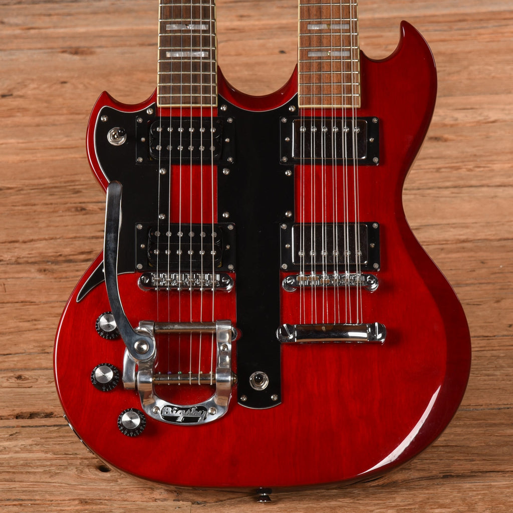 Jay Turser Doubleneck Red LEFTY - MusicMarket