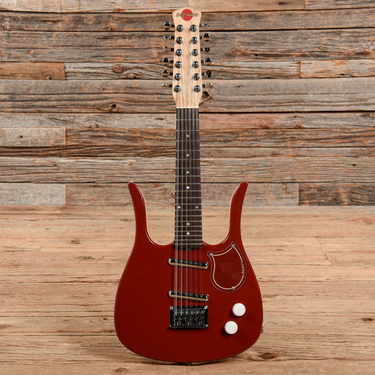 Jerry Jones Neptune Shorty 12 String Red - View 3 | MusicMarket